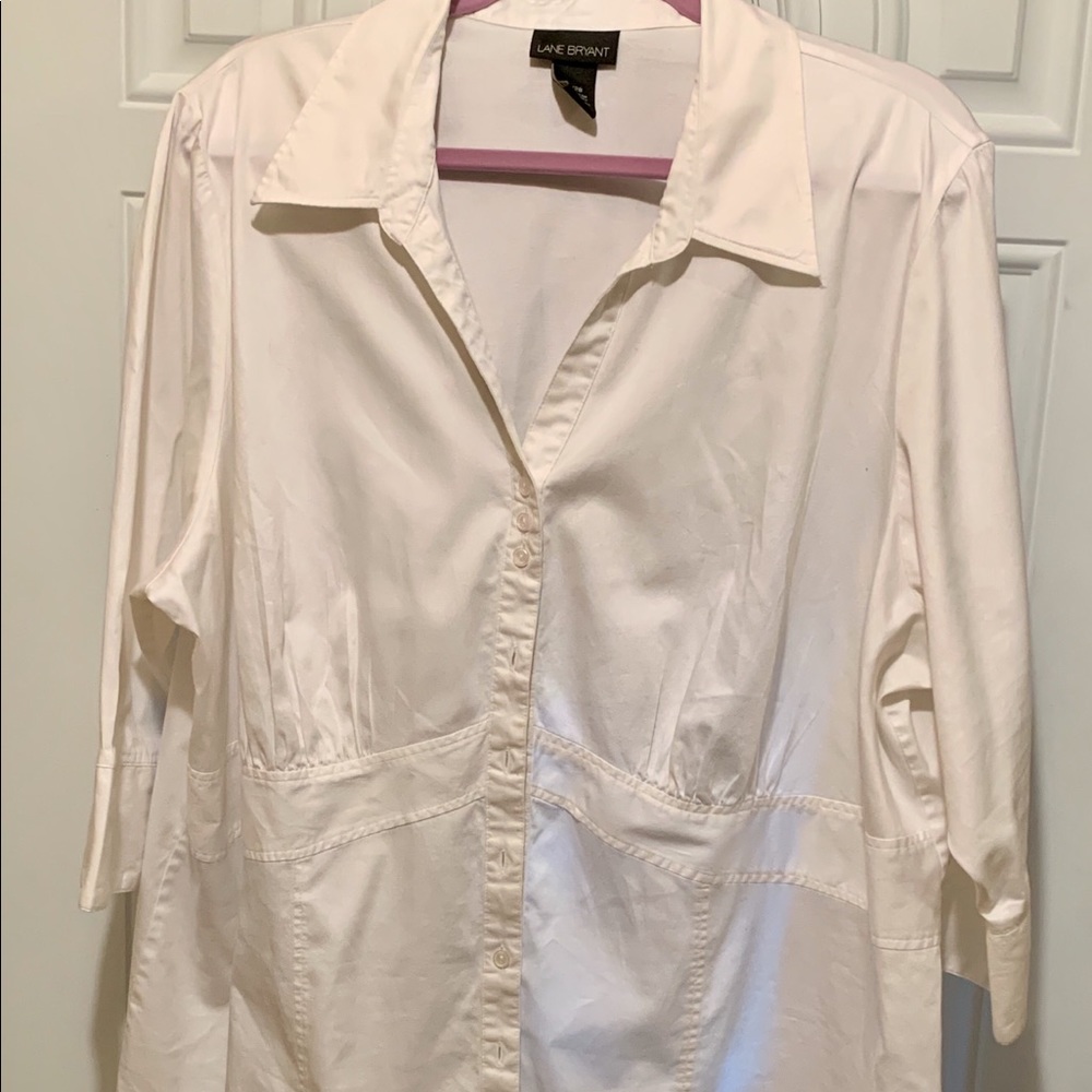 Lane Bryant Blouse 26/28 White